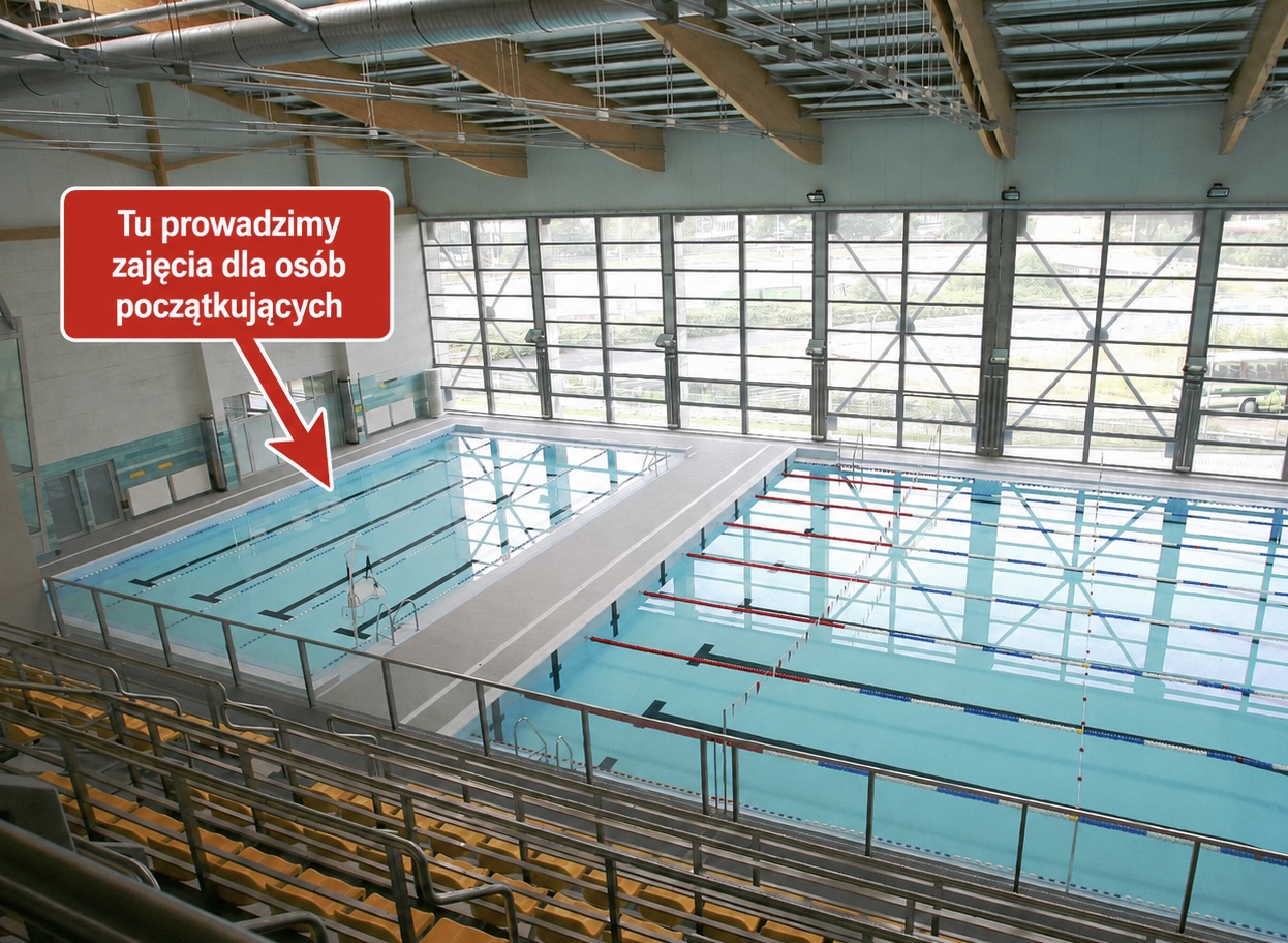 Basen AWF w Katowicach — nauka pływania dla dorosłych